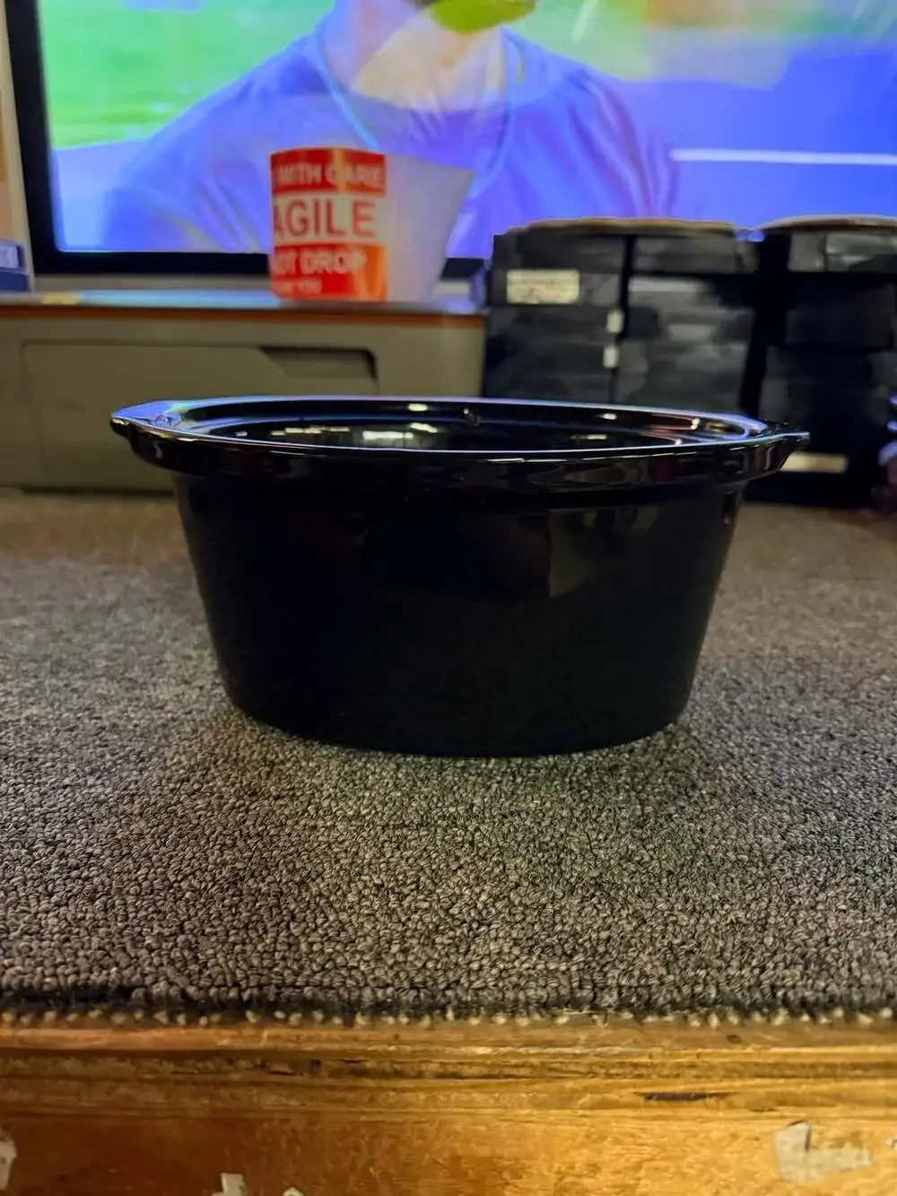 Pro Pots Model PP-15 1.5-Quart Football Shaped Slow Cooker